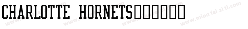 Charlotte Hornets字体转换